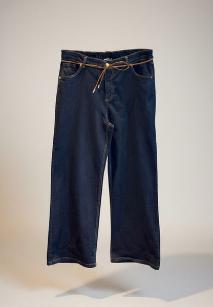 SUSY STAR CURVY - Jeans A Palazzo Denim Scuro