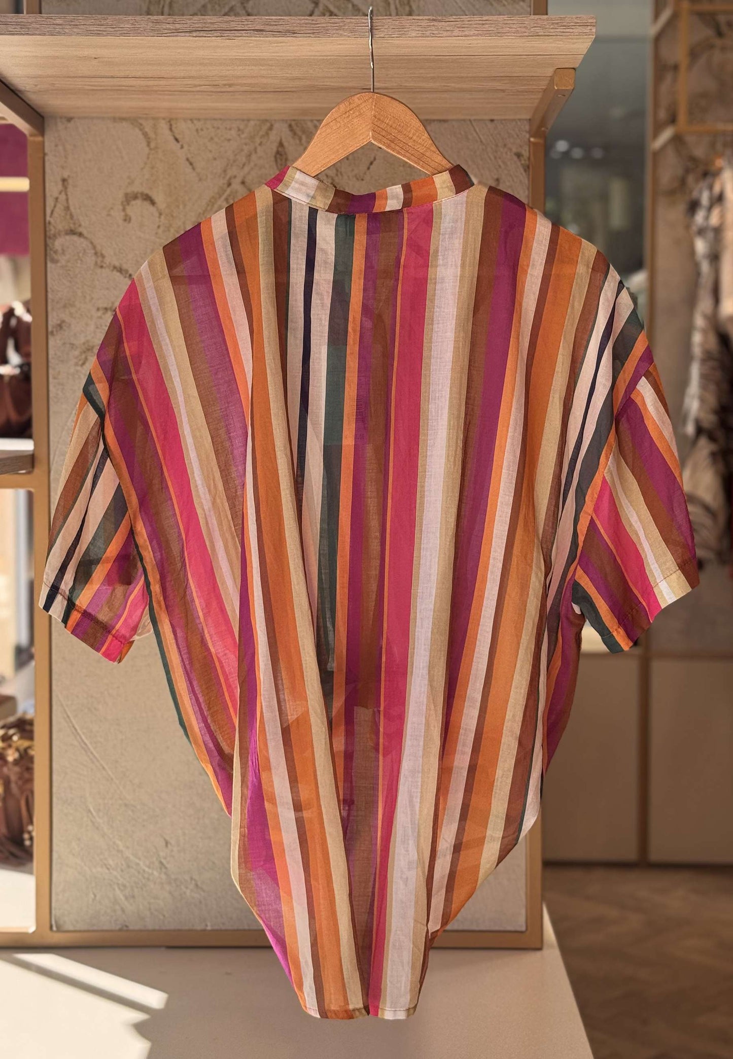 MOTEL - Camicia A Righe Multicolor