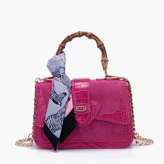 LA CARRIE - Handbag with Camelia Scarf