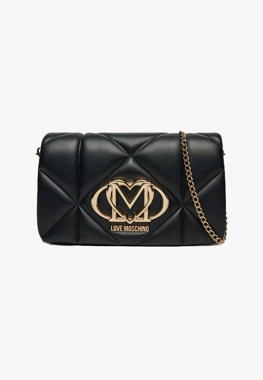 LOVE MOSCHINO -  Borsetta A Tracolla Embossed Nero
