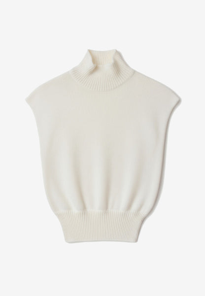 MOTEL - Gilet Lupetto Panna