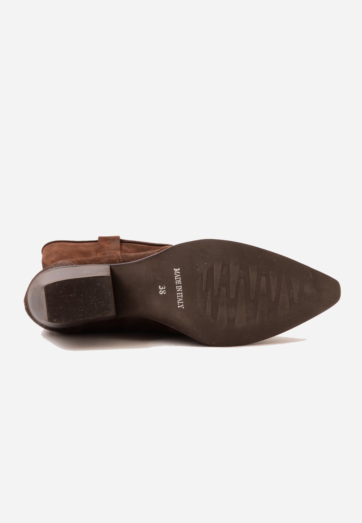 DIVINE FOLLIE - Stivale Texano Camoscio Moro