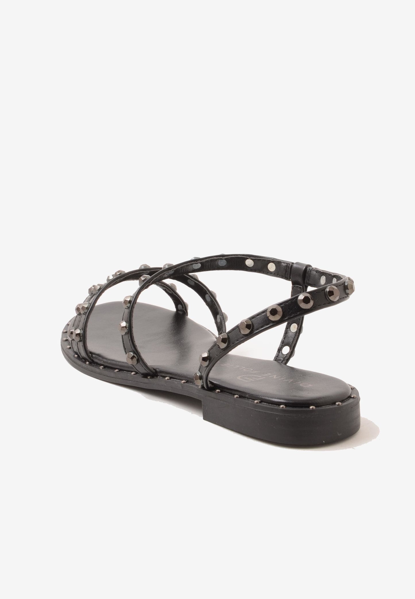 DIVINE FOLLIE - Sandalo Basso Borchie Nero