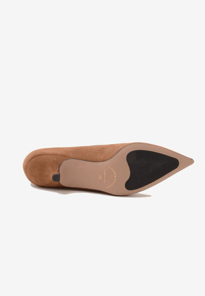 DIVINE FOLLIE - Pumps Camoscio 30mm Cuoio
