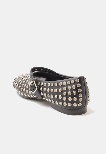 DIVINE FOLLIE - Ballerina Borchie Strass Nero