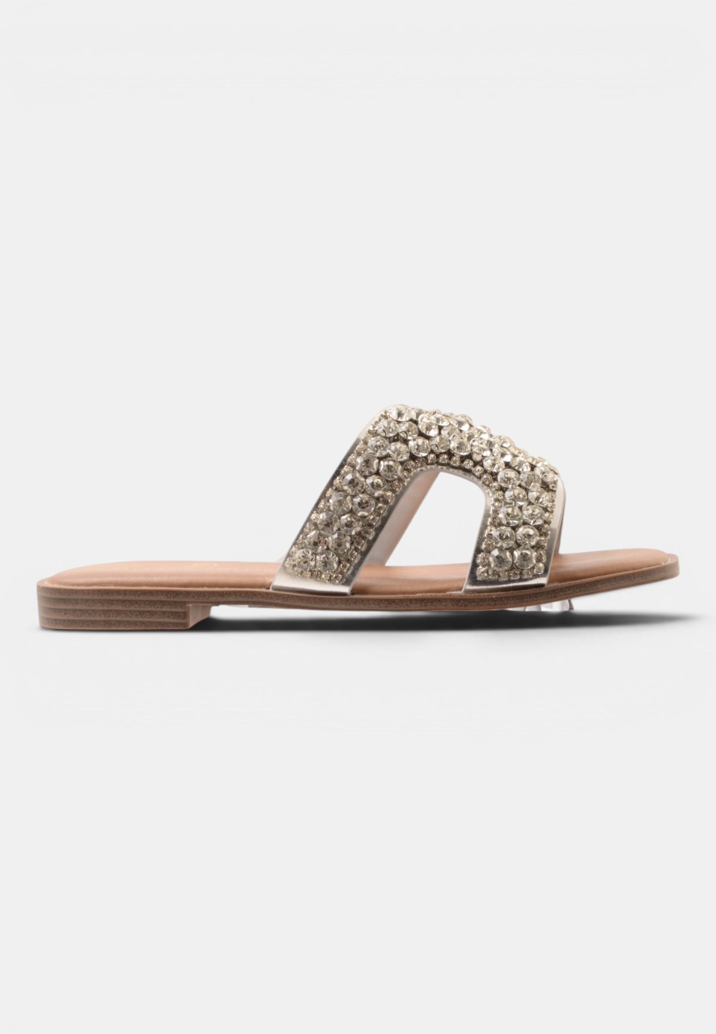 DIVINE FOLLIE - Ciabatta Strass Argento