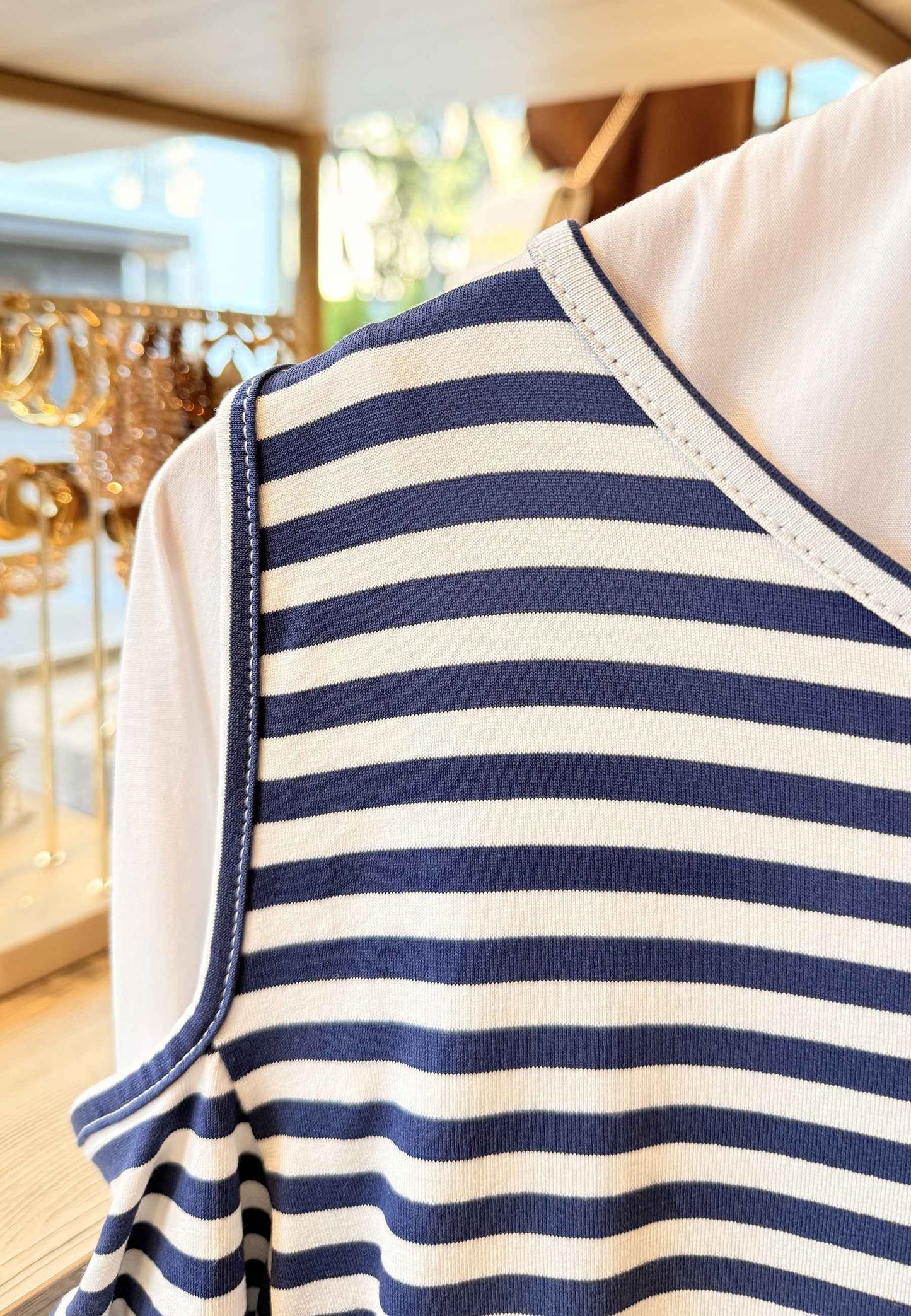 MARYLEY - Maglia Righe Blu