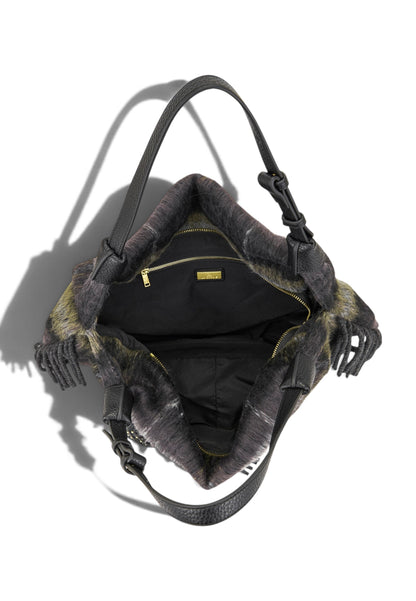 LA CARRIE - Borsa Shopper Kerala Tartan Nero