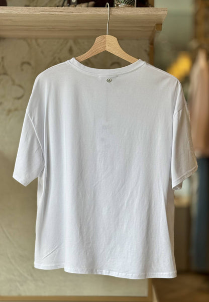 PLEASE - T-shirt Bassotti bianca