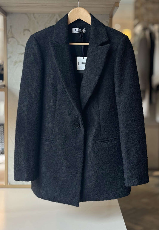 LE STREGHE - Giacca Monopetto Pizzo Nero