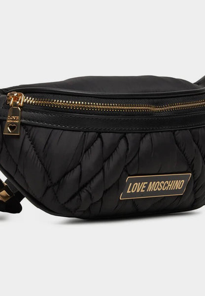 LOVE MOSCHINO - Marsupio Trapuntato Nylon Nero