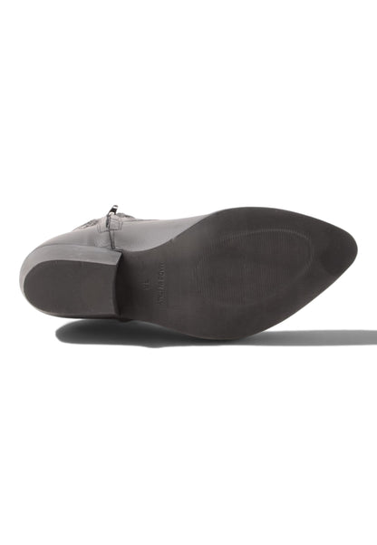 DIVINE FOLLIE - Stivaletti Camperos Con Ricami Nero