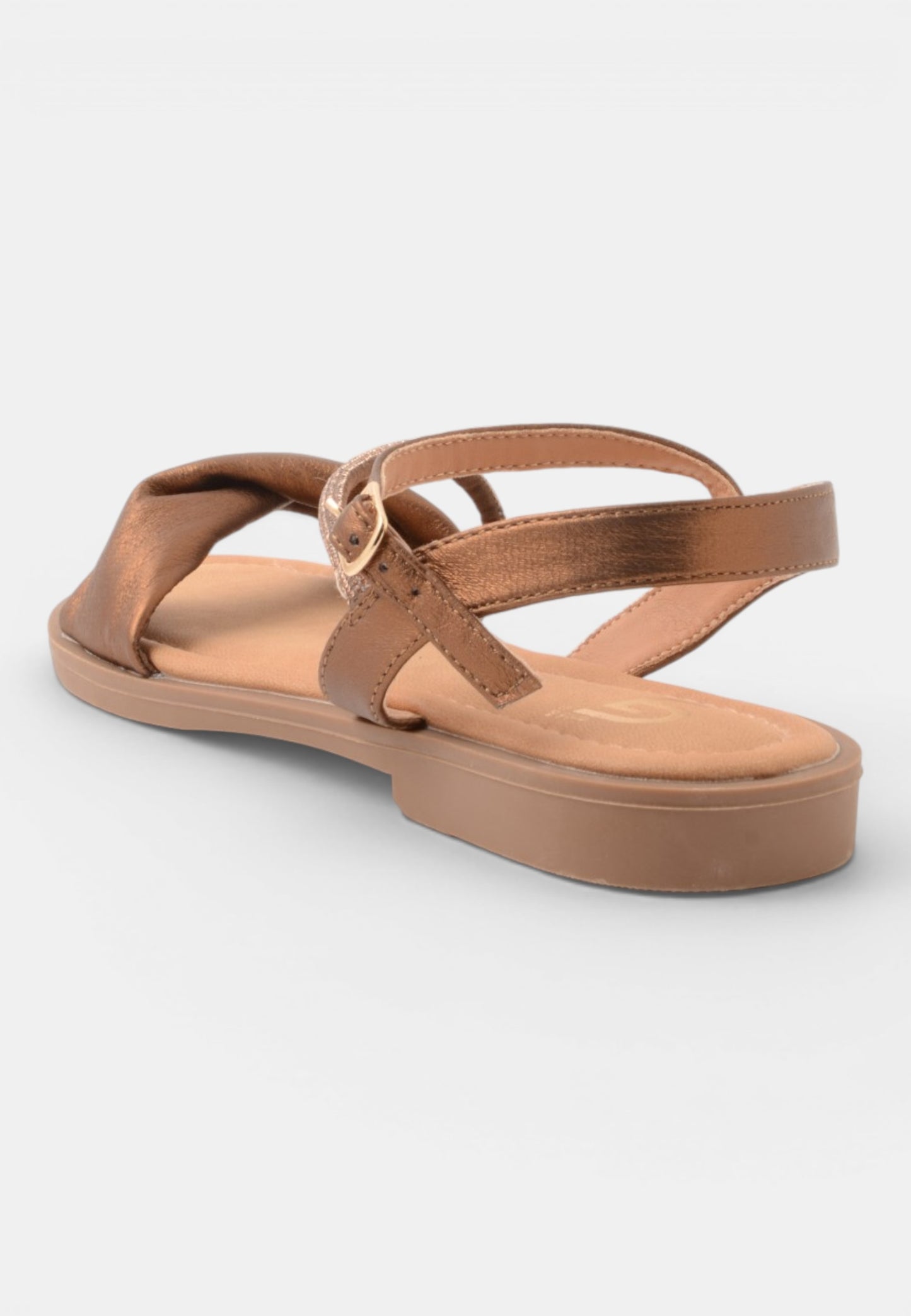GOLD&GOLD - Sandalo Intreccio Bronzo