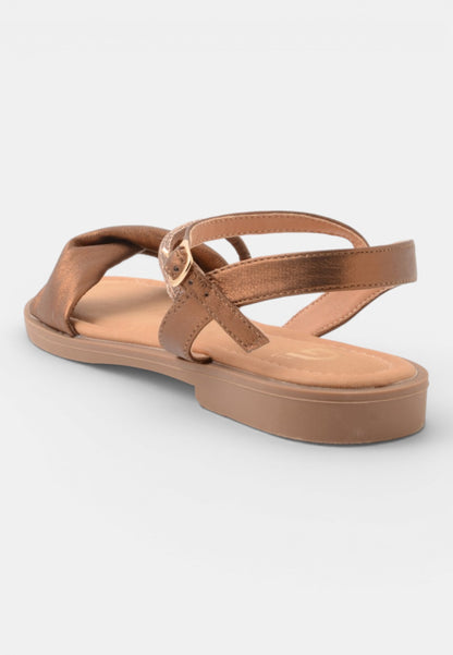 GOLD&GOLD - Sandalo Intreccio Bronzo
