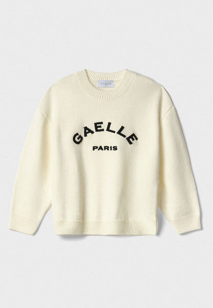 GAELLE - Pullover Paricollo Burro