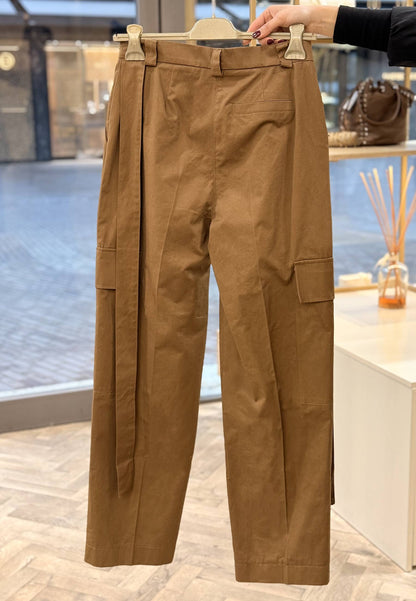 MARYLEY - Pantalone Cargo Tabacco