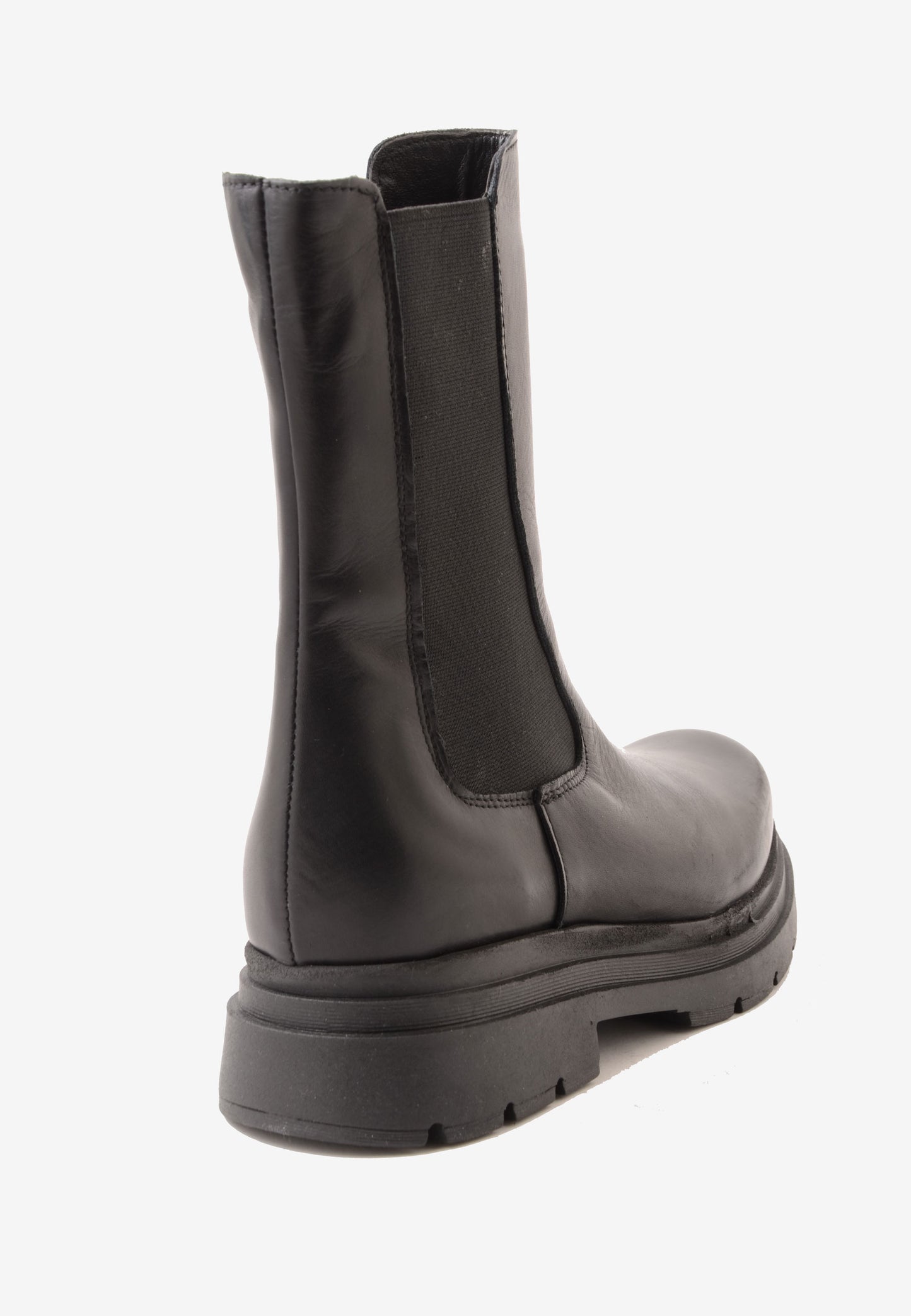 DIVINE FOLLIE - Stivale Bikers Pelle Nero