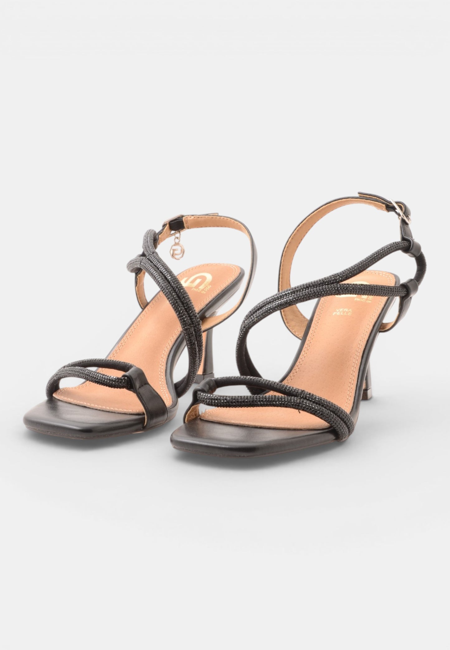 GOLD&GOLD - Sandalo Strass Nero
