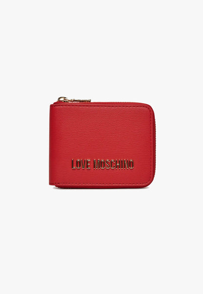 LOVE MOSCHINO - Portafoglio Zip Around Rosso