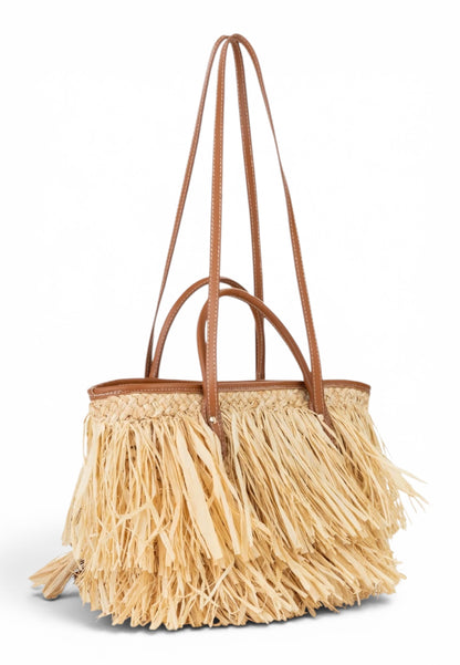V73 - Shopping Bag Domitilla Naturale/Cuoio