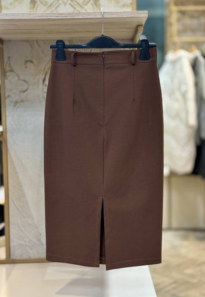 LE STREGHE - Gonna Tubino Tabacco