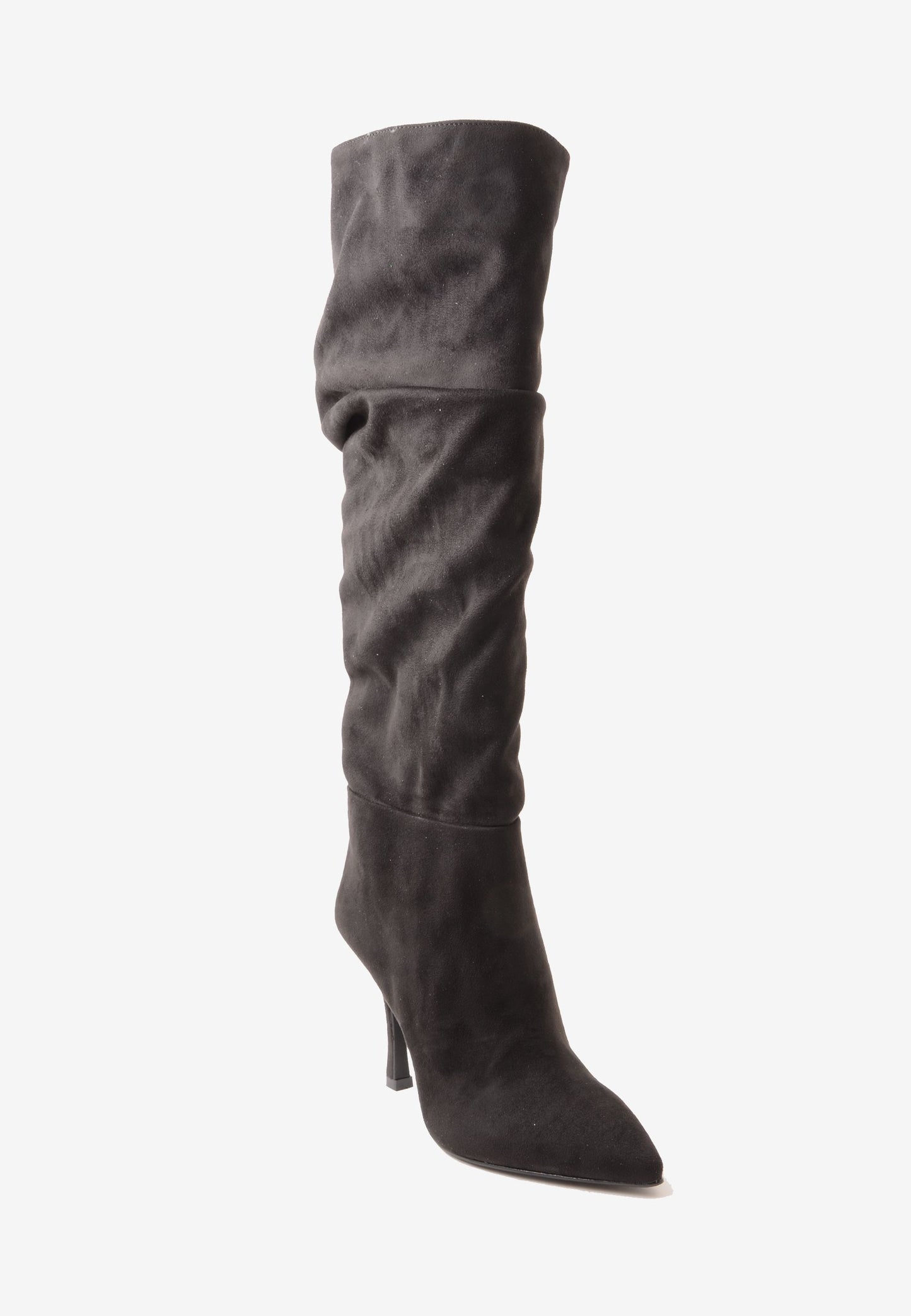 DIVINE FOLLIE - Stivale Camoscio Calza Nero