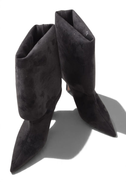 DIVINE FOLLIE - Stivale Modulare In Camoscio Nero
