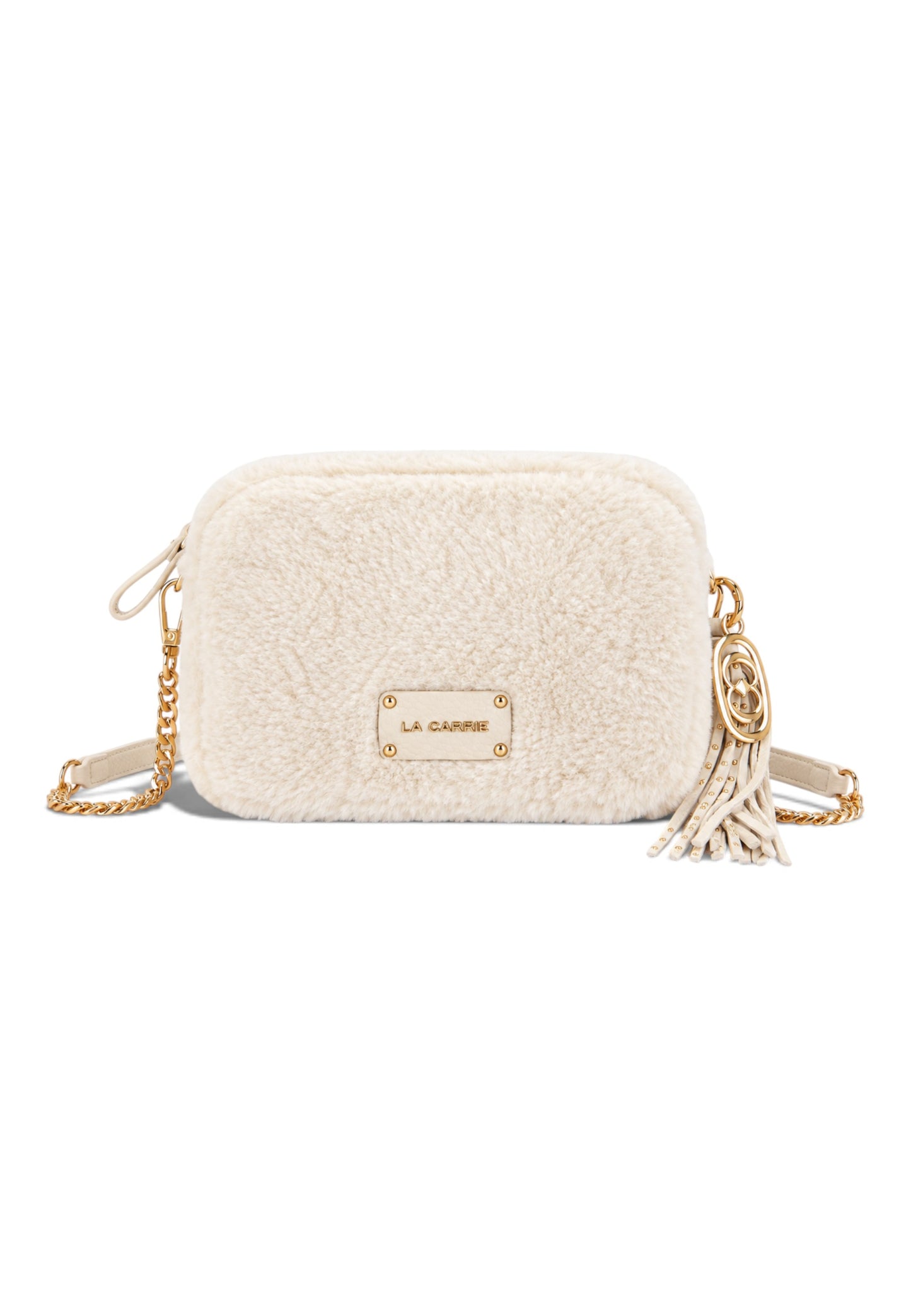 LA CARRIE - Borsa A Tracolla TEDDY ECO FUR Avorio