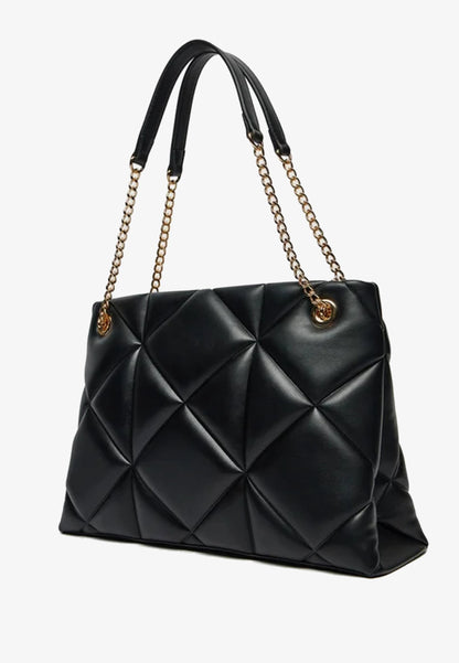 LOVE MOSCHINO - Borsa A spalla Embossed Grande Nero