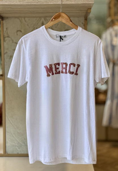 PLEASE - T-shirt Merci Bianco