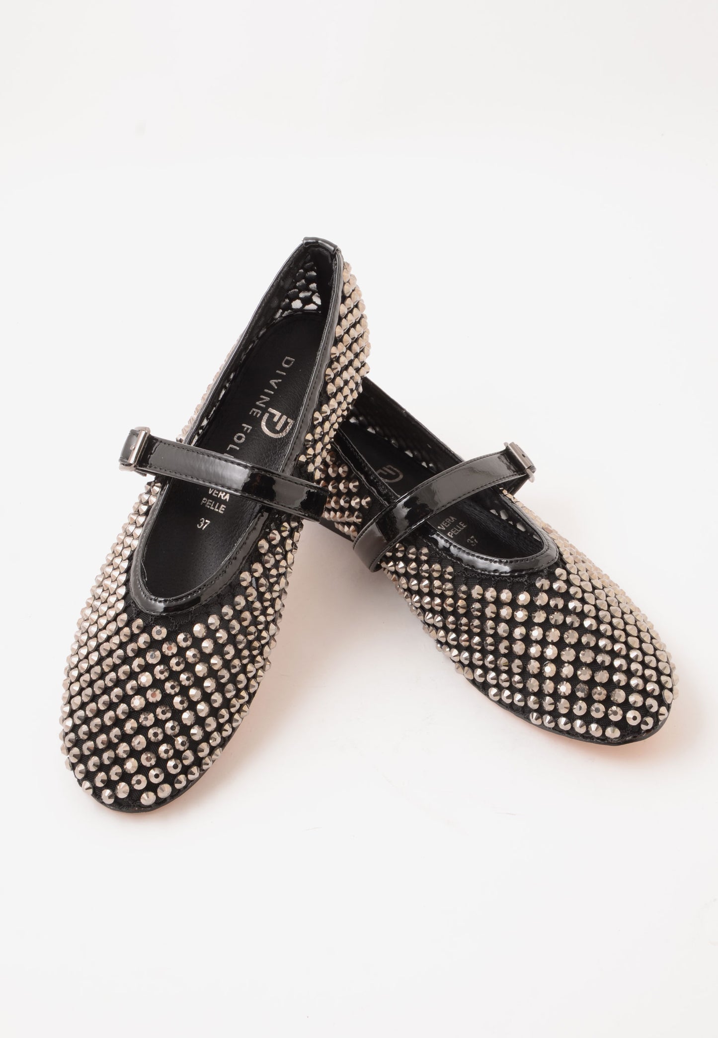 DIVINE FOLLIE - Ballerina Strass Nera
