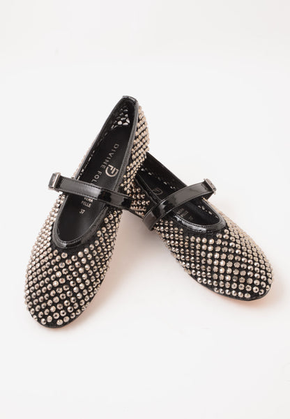 DIVINE FOLLIE - Ballerina Strass Nera
