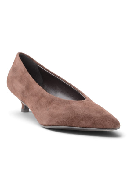 DIVINE FOLLIE - Décolleté Con Tacco Kitten Heel Moka