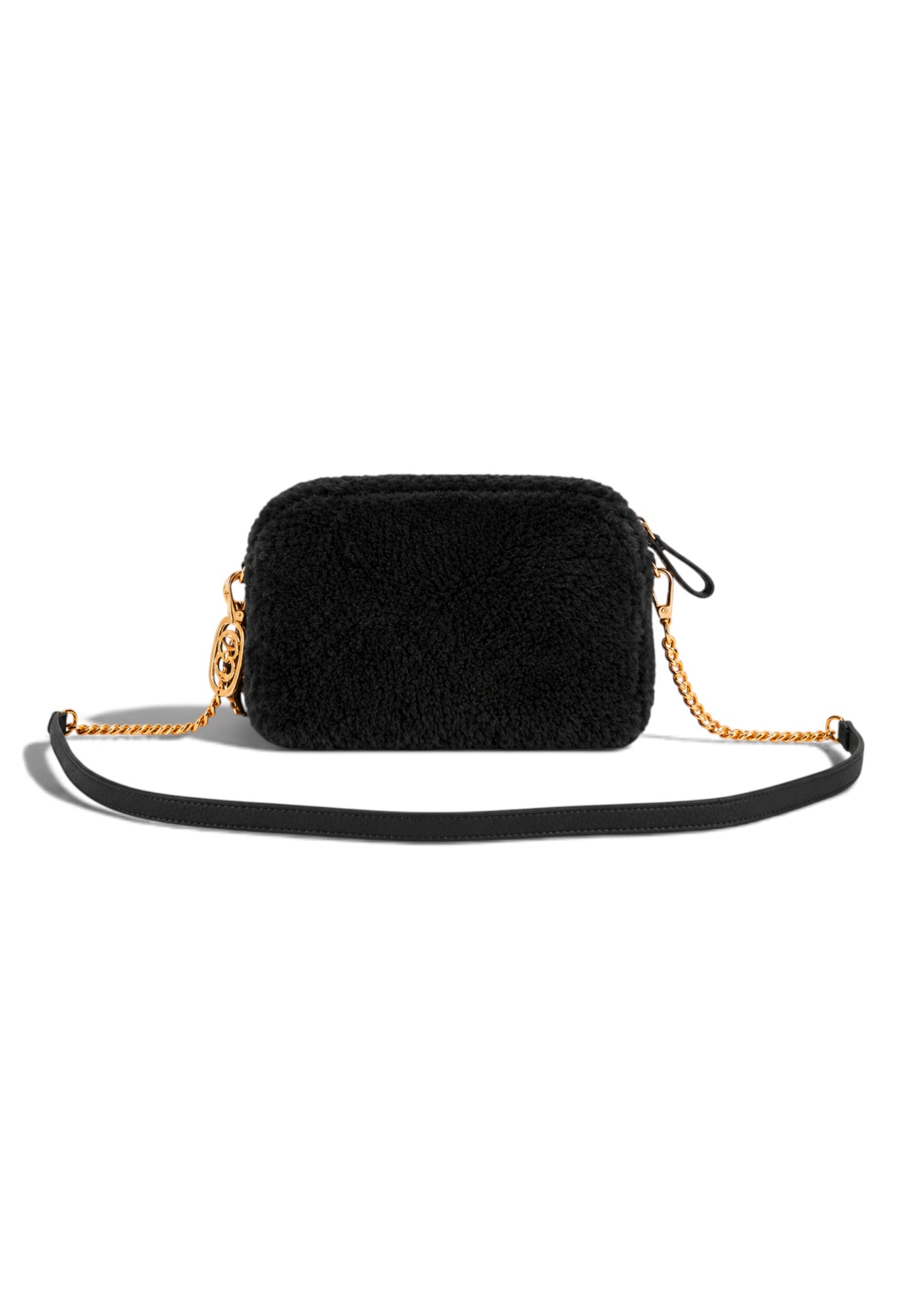 LA CARRIE - Borsa A Tracolla TEDDY ECO FUR Nero