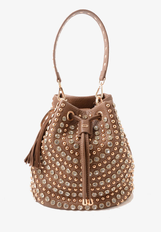 LA CARRIE - Secchiello Strass Andromeda Taupe