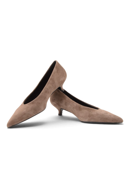 DIVINE FOLLIE - Décolleté Con Tacco Kitten Heel Taupe