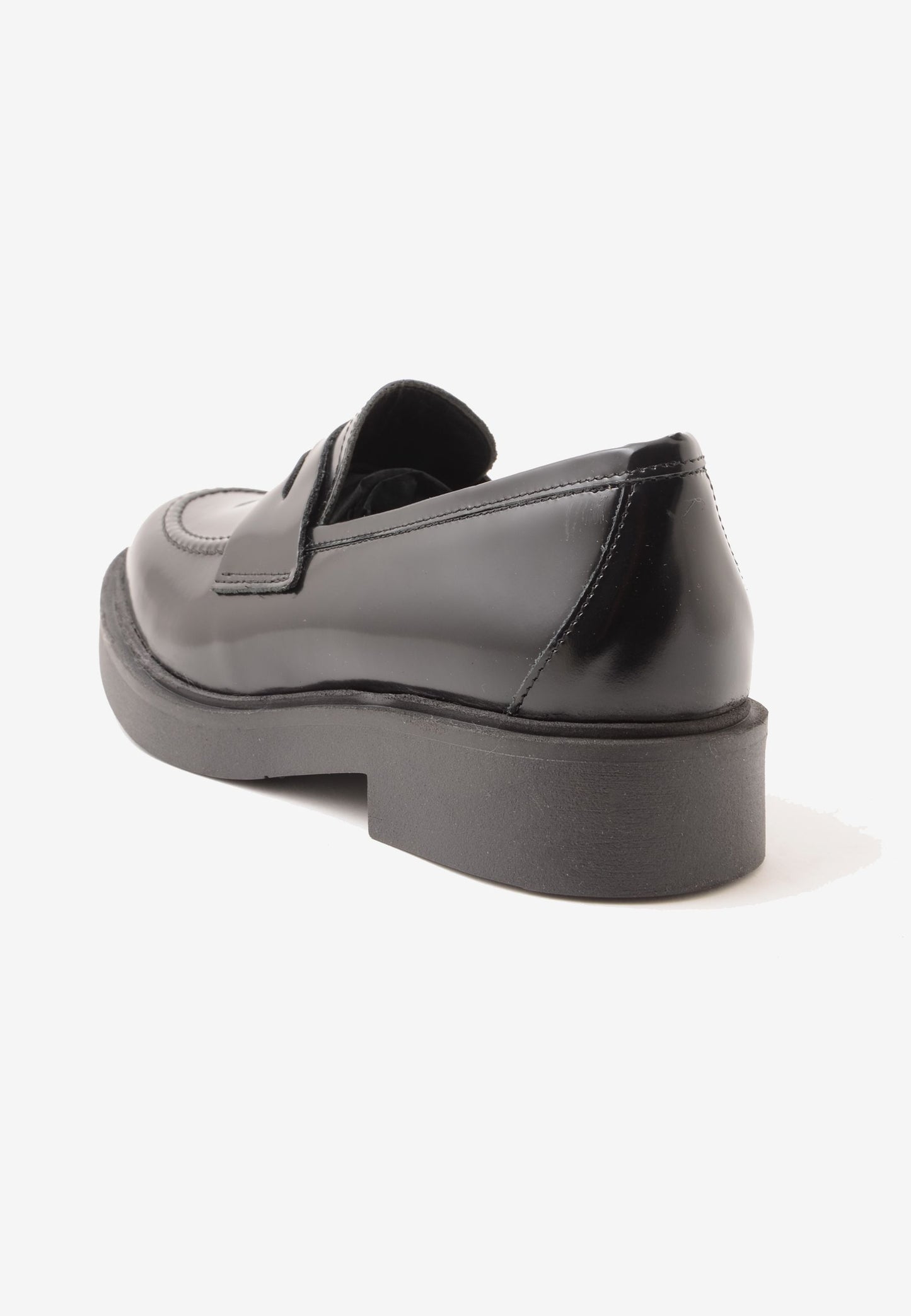 DIVINE FOLLIE - Mocassino In Pelle Spazzolata Nero