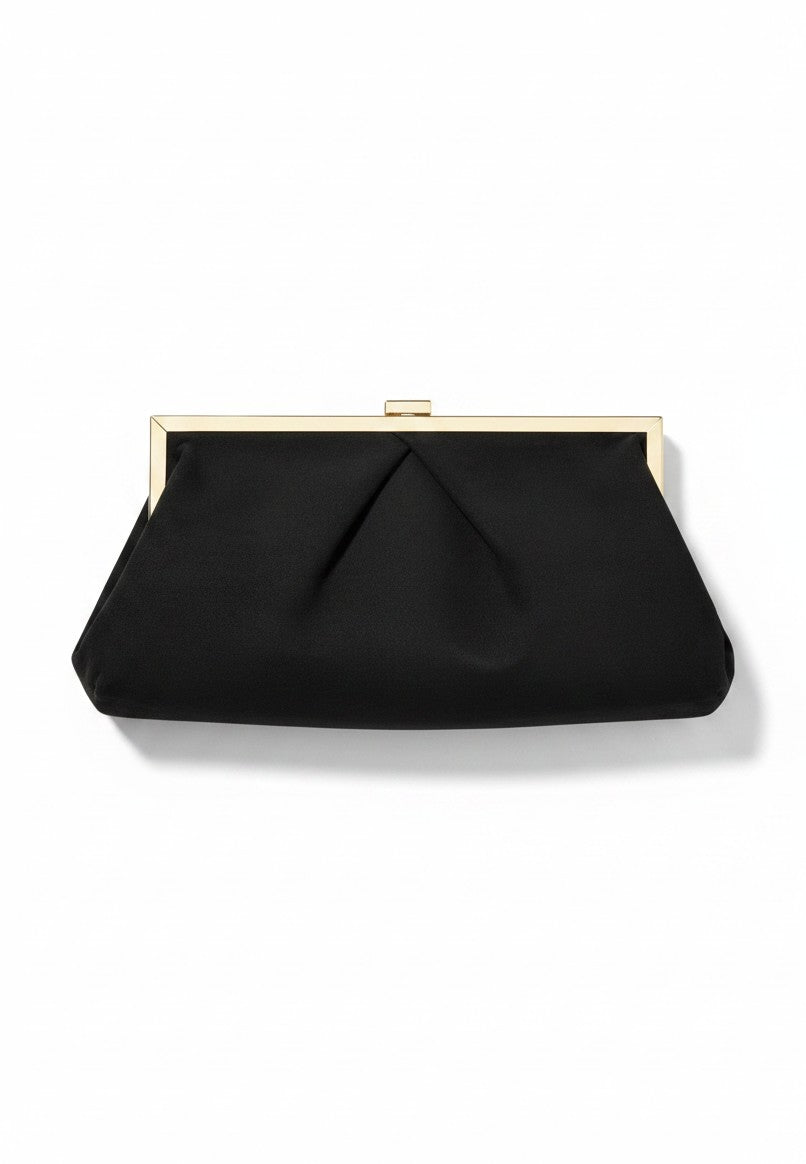 NUNZIA - Borsetta Clutch Scamosciata Nero
