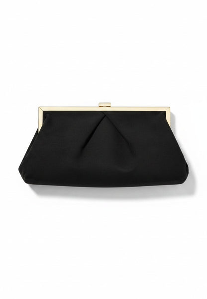 NUNZIA - Borsetta Clutch Scamosciata Nero