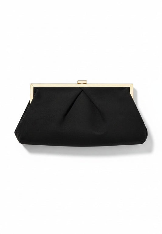 NUNZIA - Borsetta Clutch Scamosciata Nero