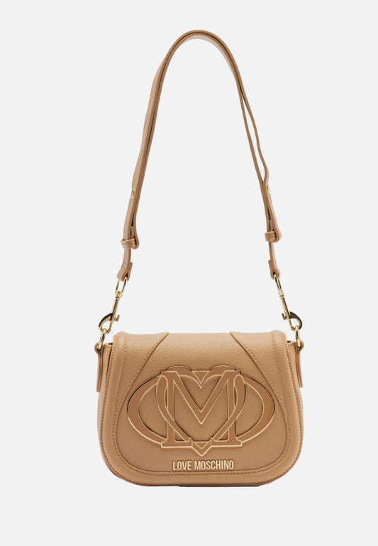 LOVE MOSCHINO - Borsa A Tracolla Maxi Logo Beige