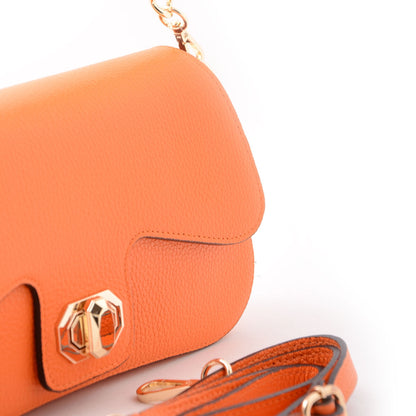 Tracolla Orange Donna Nyou Vera Pelle  S21.13004
