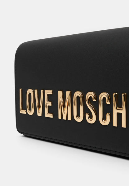 LOVE MOSCHINO - Borsetta A Tracolla Lettering Nero