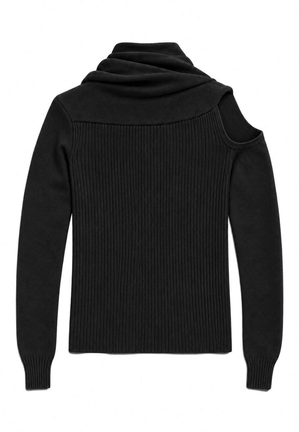 MOTEL - Maglia Collo Foulard Nero