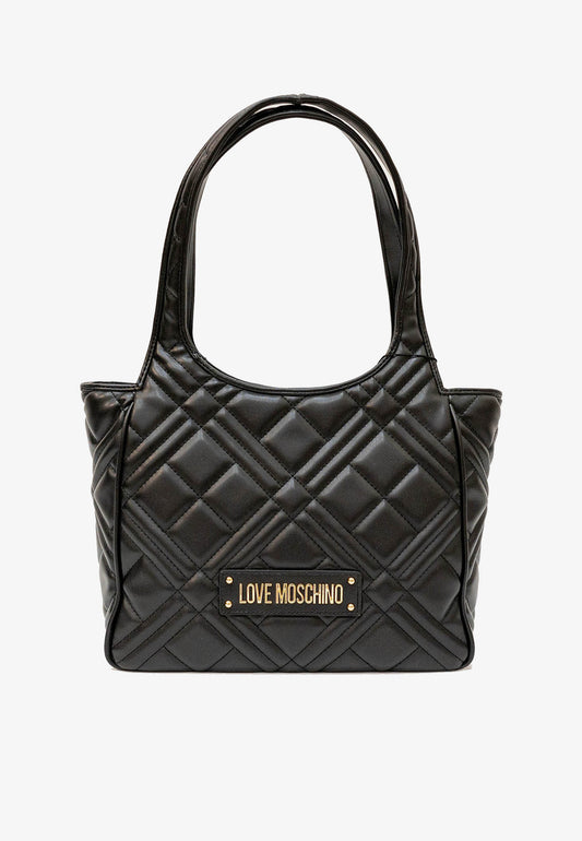 LOVE MOSCHINO - Quilted Shoulder Bag Black