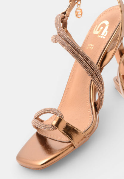 GOLD&GOLD - Sandalo Strass Bronzo