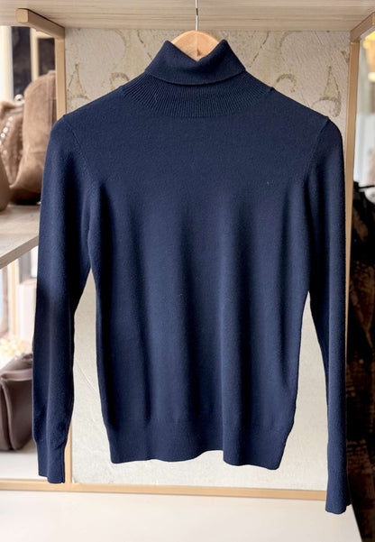 MOTEL - Maglia Dolcevita Blu Navy