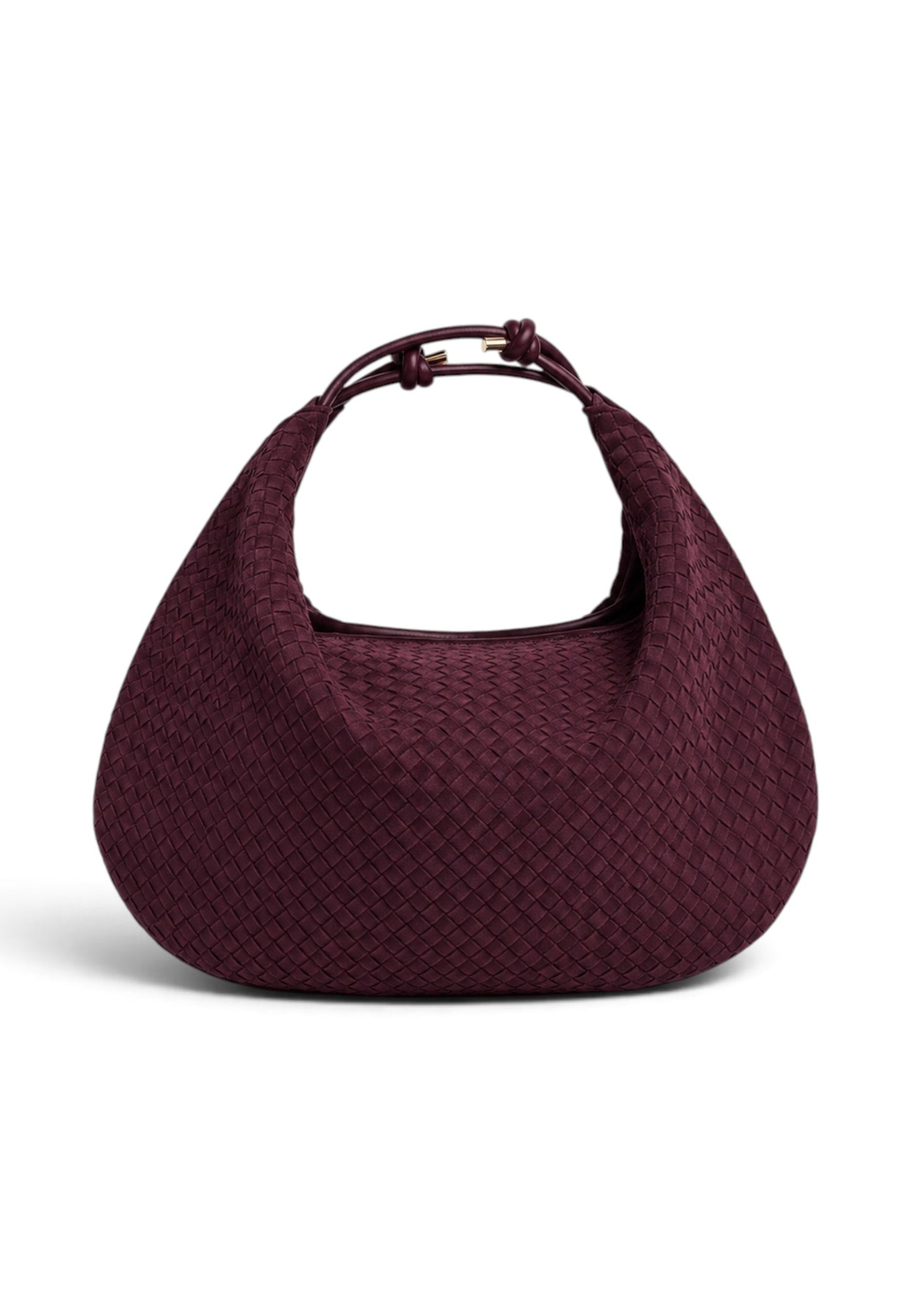 NUNZIA - Hobo Bag Scamosciata Vino
