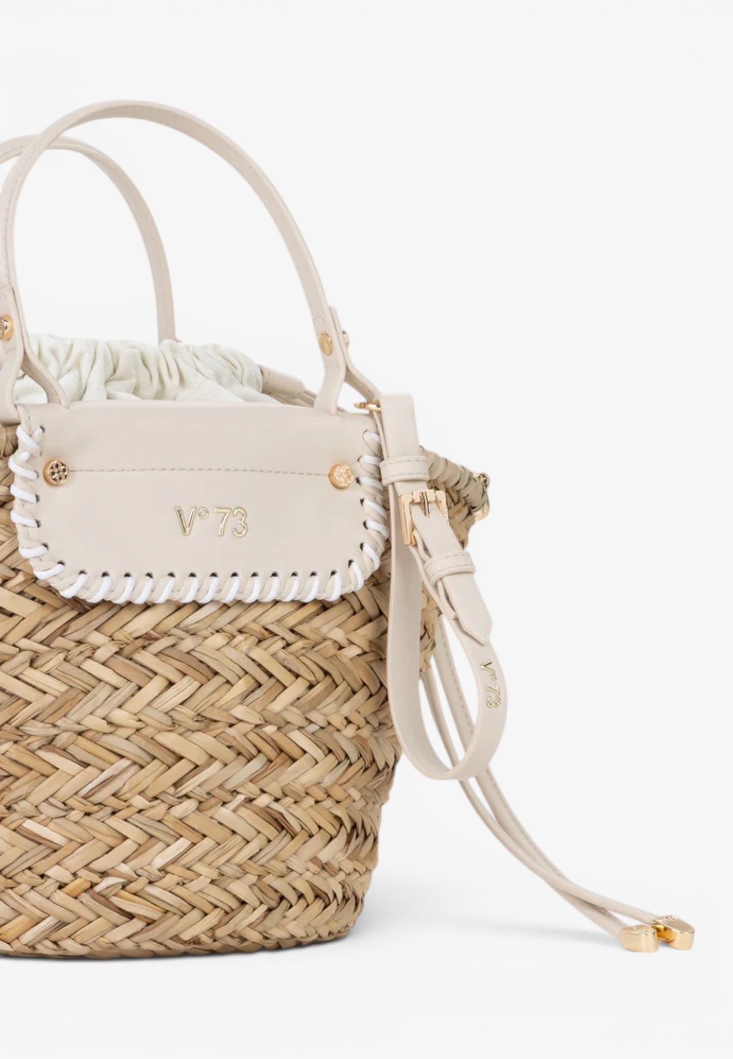 V73 - Borsa In Paglia Vanna Off White/Natur
