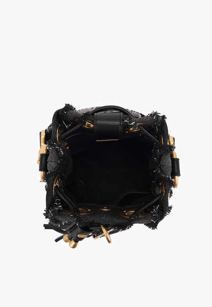 LA CARRIE - Secchiello Piccolo Mirror Jeans Nero